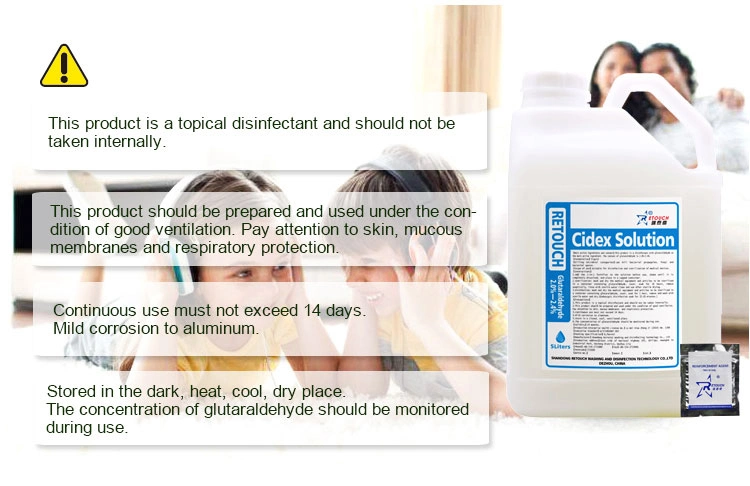 Made in China High-Level Disinfection with 2% Glutaraldehyde Disinfectant, Cidex Solution