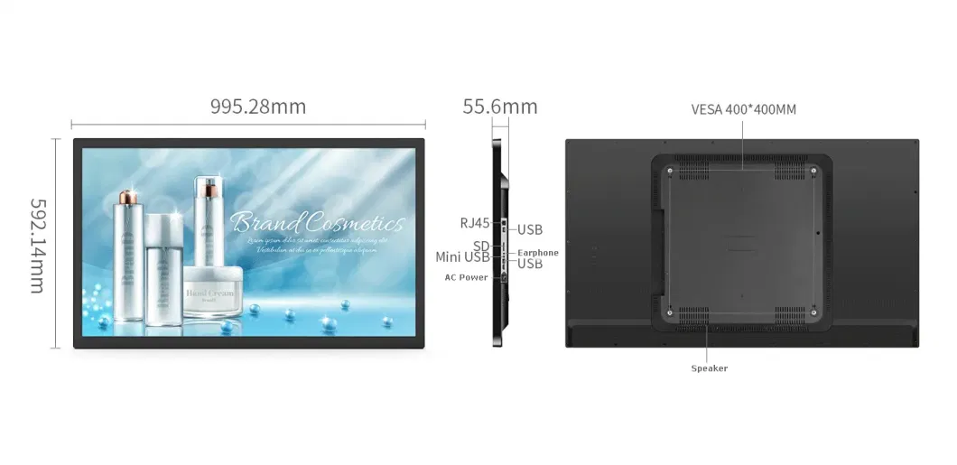 Wall Mounted 43 Inch Capacitive Screen USB Medical Patient Call Handle Service Poe Hospital Tablet Android Tablet PC